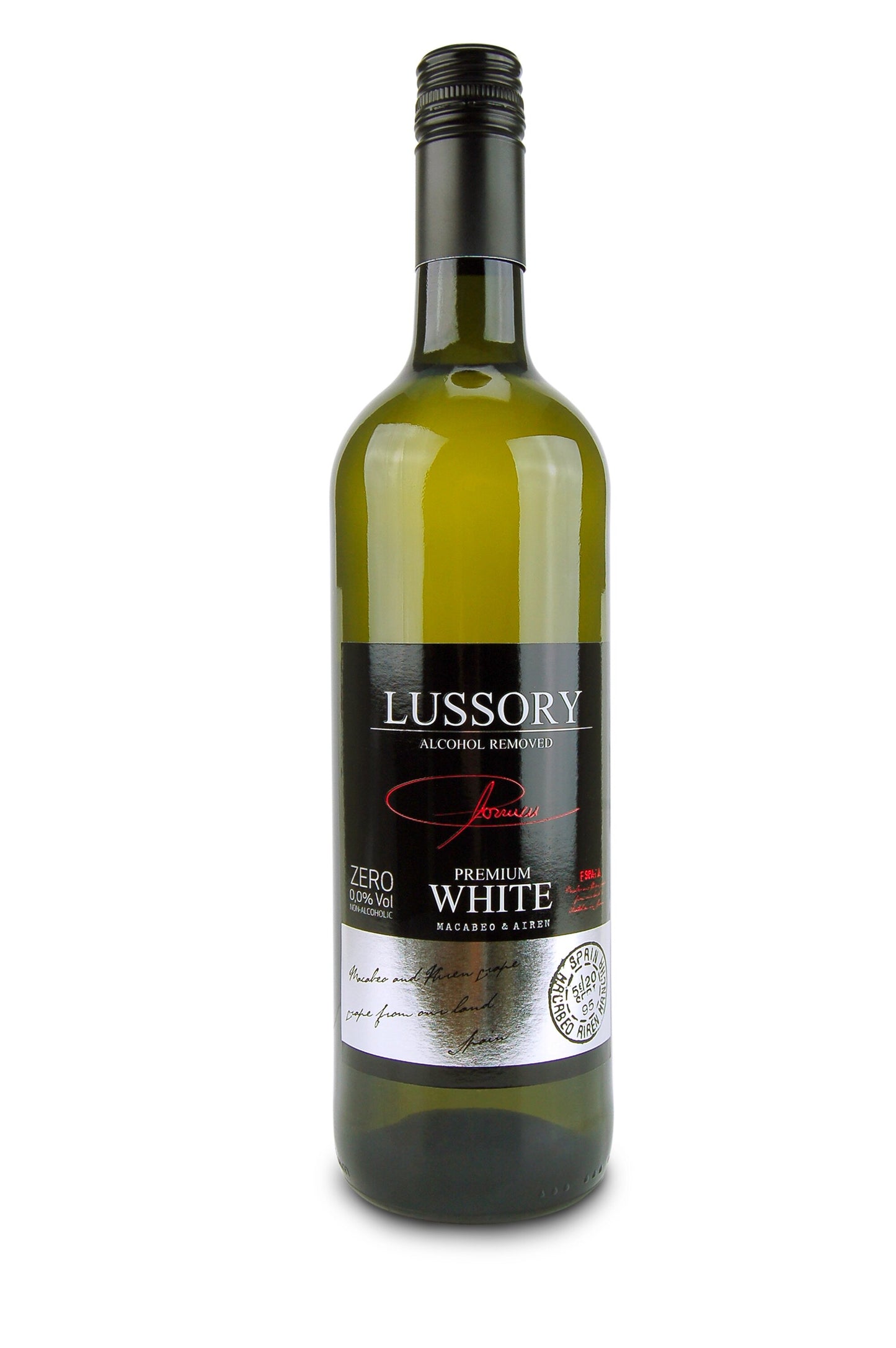 Lussory Premium White Wine Nacabeo & Airen Halal 0.0